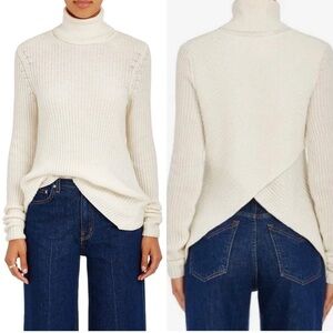 ALC split back cashmere & wool turtle neck sweater FINAL PRICE